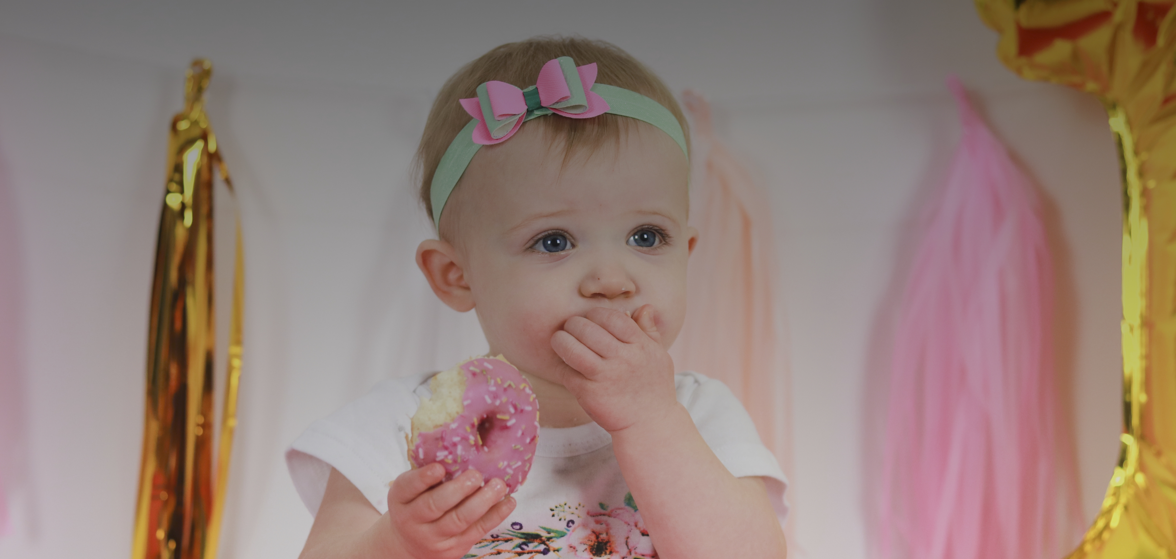Cake smash header